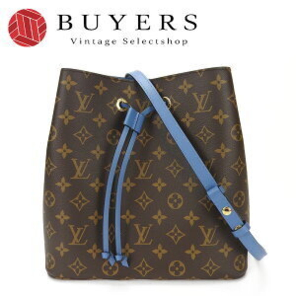 Louis Vuitton Shoulder NeoNoe Blue Jean Bag LV Monogram